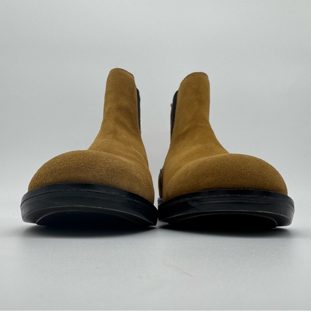 NWOB Allsaints Harley Tan Brown Suede Leather Chelsea Boots Size 43/10 - Picture 2 of 13